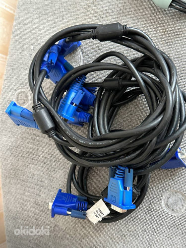 Кабель ATcom VGA 2 феррита, черно-синий (фото #1)