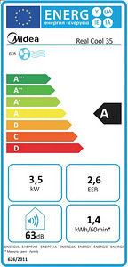 Konditsioneer Midea Real Cool 35, 3,5 kW, valge (6 foto / 10)
