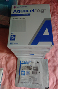 Müügil on meditsiinilised hõbeplaasterid Aquacel Ag+ " (3 foto / 3)