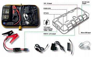 DECA POWER BANK START FUNKTSIOONIGA 1300A 10000mAh (3 foto / 3)