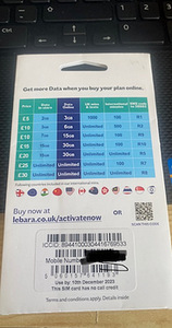 Lebara UK Kõnekaart £10