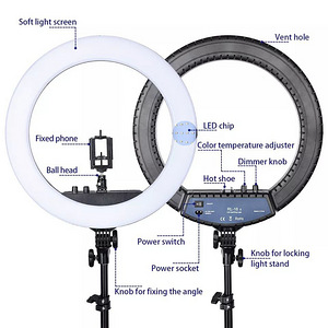 Rõngas LED lamp Fosoto RI-18II läbimõõt 45cm (4 foto / 6)