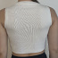 Knit crop top white colour/ кроп топ белого цвета (фото #2)