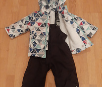 Детская зимняя куртка и полукомбинезон рост 86