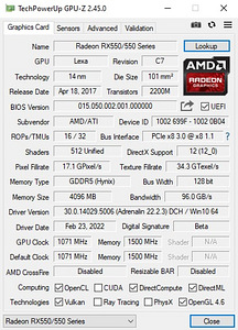 Видеокарта amd rx 550 4gb (5 фото из 5)