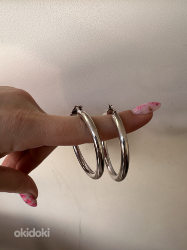 Šikk sõrmuse kõrvarõngaste komplekt + mahukas hõbesõrmus (foto #6)