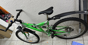 Велосипед зеленый