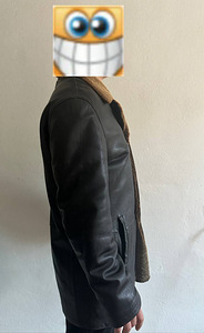 Meeste nahast lambanahast mantel L/XL (3 foto / 4)