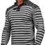 Серый полосатый мужской свитер (фото #1)