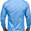 !СКИДКА! Синяя элегантная рубашка с длинными рукавами (фото #4)