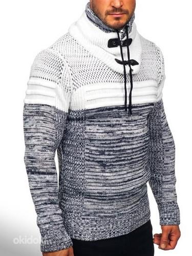 !СКИДКА! Мужской толстый свитер с воротником-стойкой (фото #3)