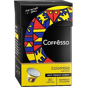Limiteeritud Coffesso "Colombia" Supremo,kohvikapslid160 tk! (3 foto / 3)