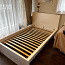 Каркас кровати МАЛМ, высокий, 120х200 см, белый+пенопластовый матрас ОСВАНГ (фото #1)