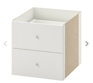 Sisestage riiulid. 2 sahtliga sisetükk Kallax IKEA