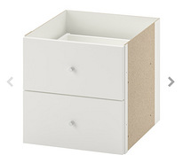 Sisestage riiulid. 2 sahtliga sisetükk Kallax IKEA