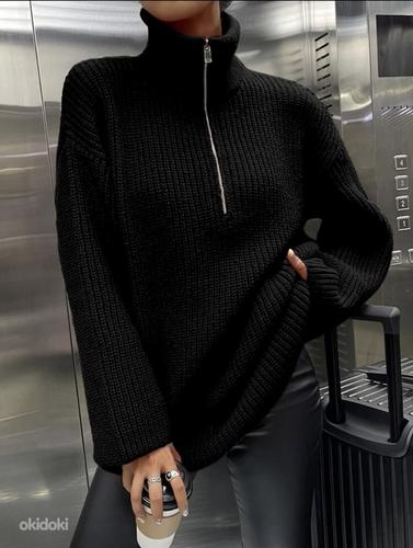 Sweater Drop Shoulder Zipper - свитер с молнией (фото #1)