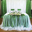 Фатин, украшение свадебного стола молодожёнов (фото #1)