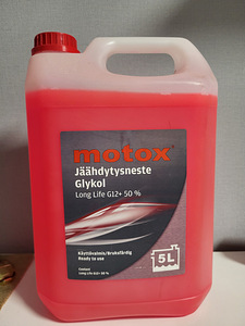 Motox -36°C Long life G12+ punane jahutusvedelik, 5 L (1 foto / 2)