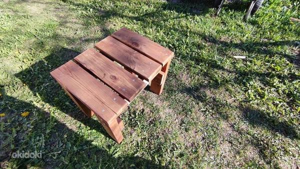 Terrassi puidust ehitatud tool (foto #1)