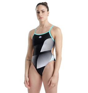Arena women's swimsuit Icons Challenge - black/blue (1 foto / 3)