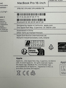 MacBook Pro 16" M3 Max 16/40, 48GB, 1TB SSD / Space Black (2 foto / 2)