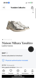 Maison Mihara Yasuhiro silver leather trainers (5 foto / 6)