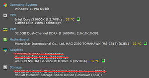 Mänguriarvuti i5-9600K & RTX3070 Ti & DDR4 32GB RAM (7 foto / 7)