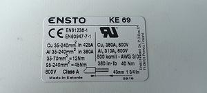 Hargnemisklemm Ensto KE69 240 mm² Klemmik Klema (2 foto / 8)
