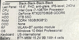 MSI Stealth GS66 i7, RTX2070, 16GB, 2TB (5 фото из 6)