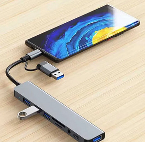 USB, USB-c HUB, док-станция. (4 фото из 6)
