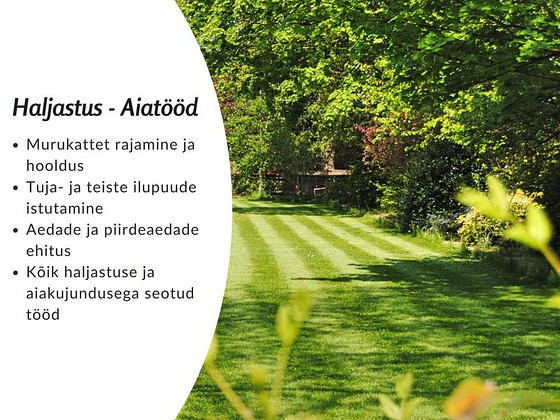 Aiatööd ja haljastus