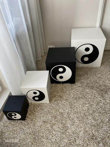 Кубик для интерьера Инь Янь, дизайнерские в разных размера (фото #6)