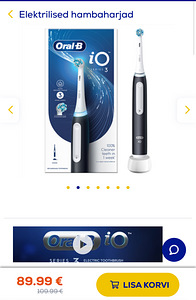 Braun Oral-B iO3, matt must - Elektriline hambahari (1 foto / 4)
