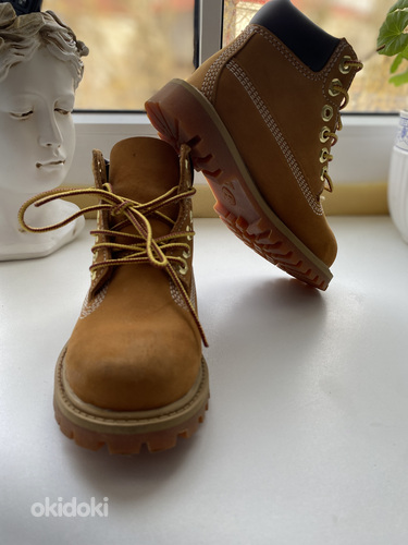 Кожаные ботинки Timberland для мальчиков или девочек - размер 26,5 (фото #2)