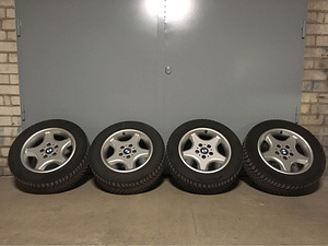BMW 16" диски 5x120 стайл 16 + M+S резина 225 55 16 (10 фото из 10)