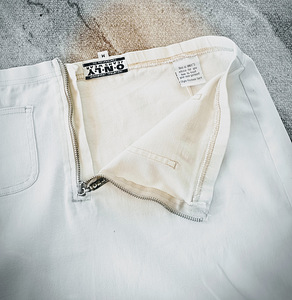 Мини-юбка из белого эластичного денима Only Jeans Wear (4 фото из 6)