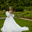 Свадебное платье с кринолином ( 3 кольца) + украшения (фото #1)